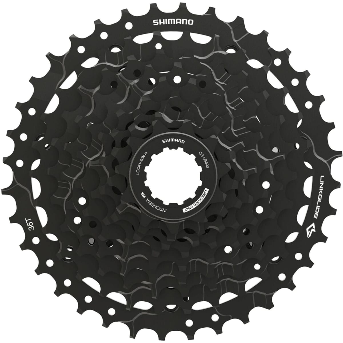 Shimano CASS CS-LG300 9 Spd 11- 36 Black 11 - 36 teeth