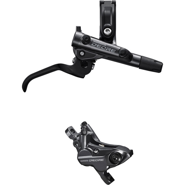 D/BRAKE Deore M6100/M6120 4pot KIT PM FR Black front right