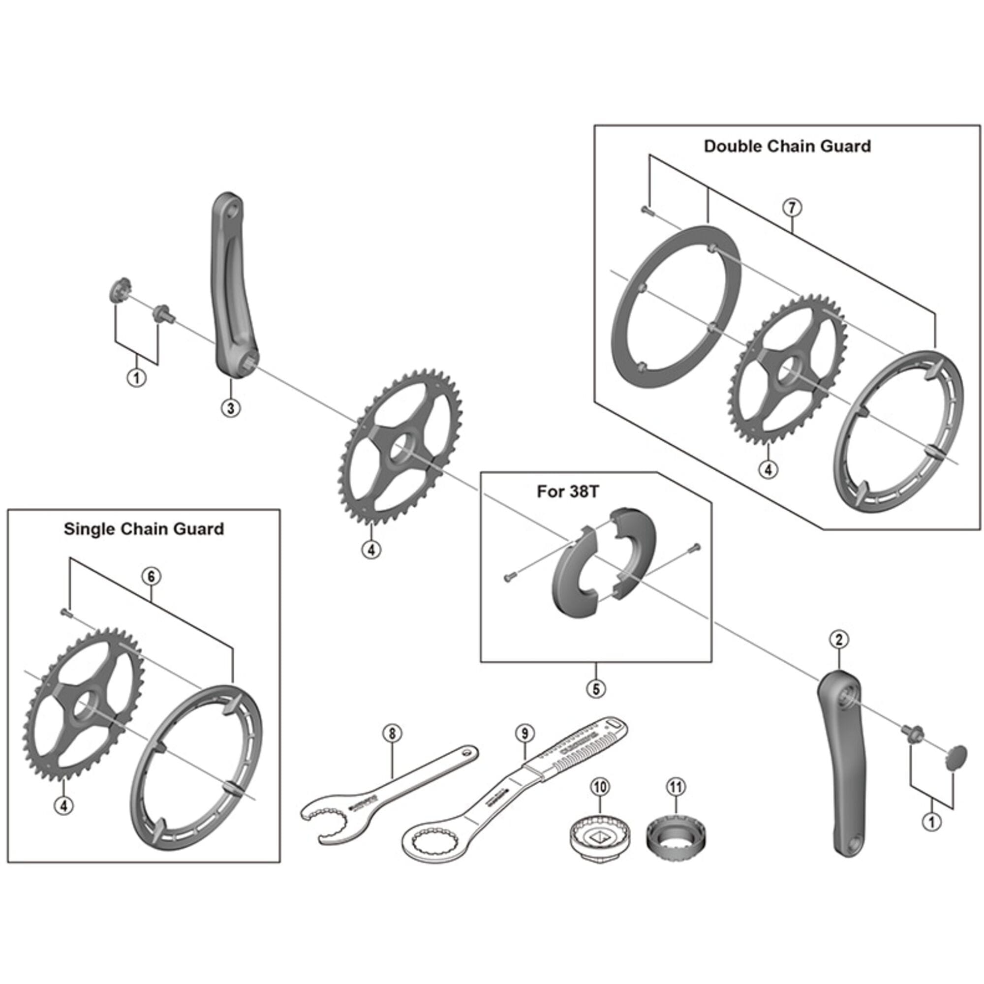 SPRE FCE5000 RH Crank Arm 170mm Silver 170 mm right