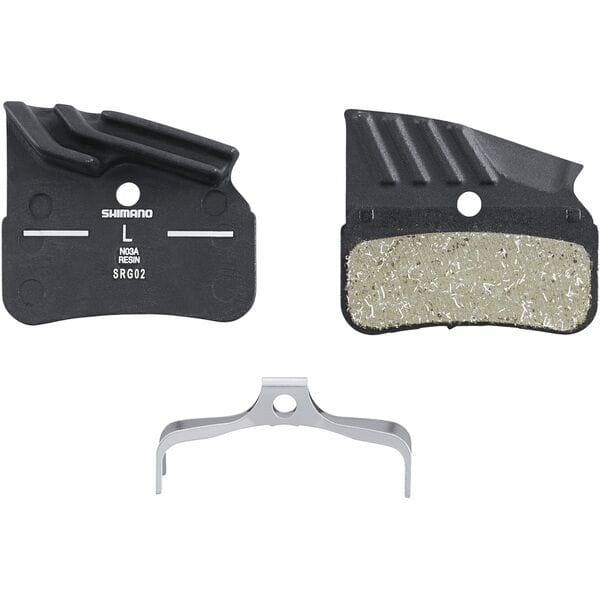 BRBX N03A Resin Pad Alloy Back W/ Fin Black one size