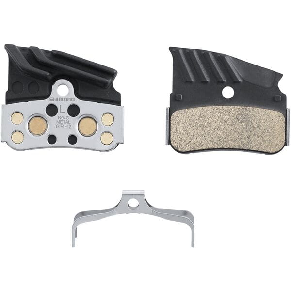 BRBX N04C Metal Pad Aly/Ss Back W/ Fin Black/ Silver one size