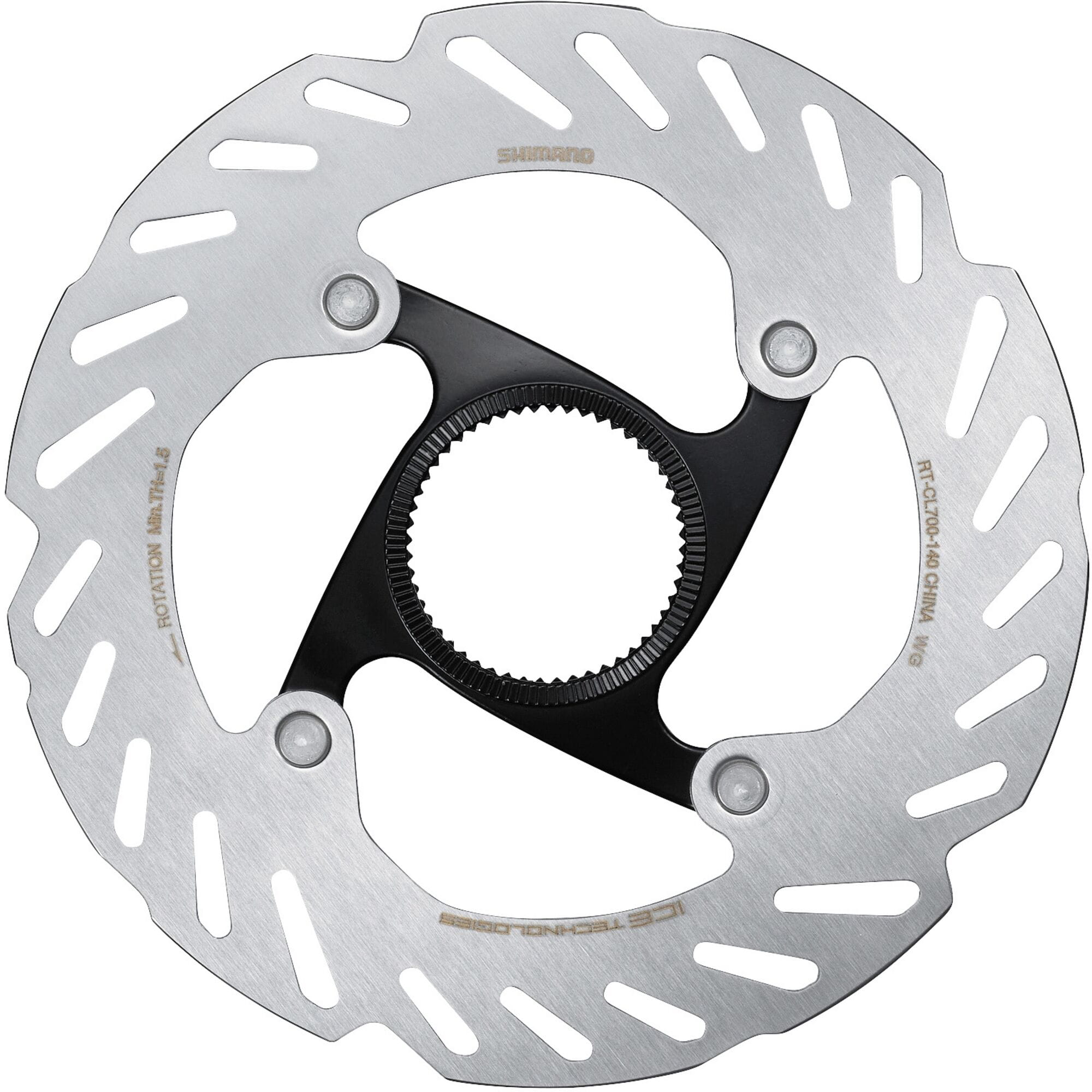 ROTOR RTCL700 Internal C/Lock 140mm Silver/ Black centre lock - 140 mm internal locking
