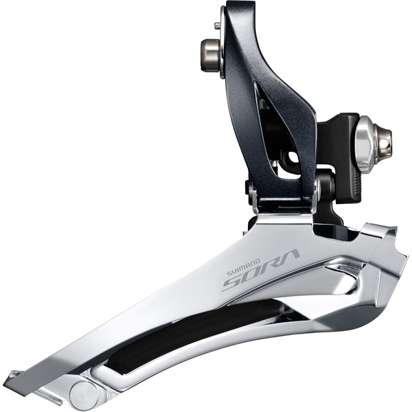 FR MECH Sora R3000 9s Dbl Braze- On Grey 9-speed braze-on double