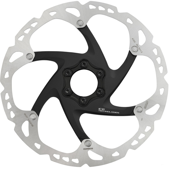 Shimano ROTOR SMRT86 6 Bolt 160mm Silver/ Black 6-bolt - 160 mm
