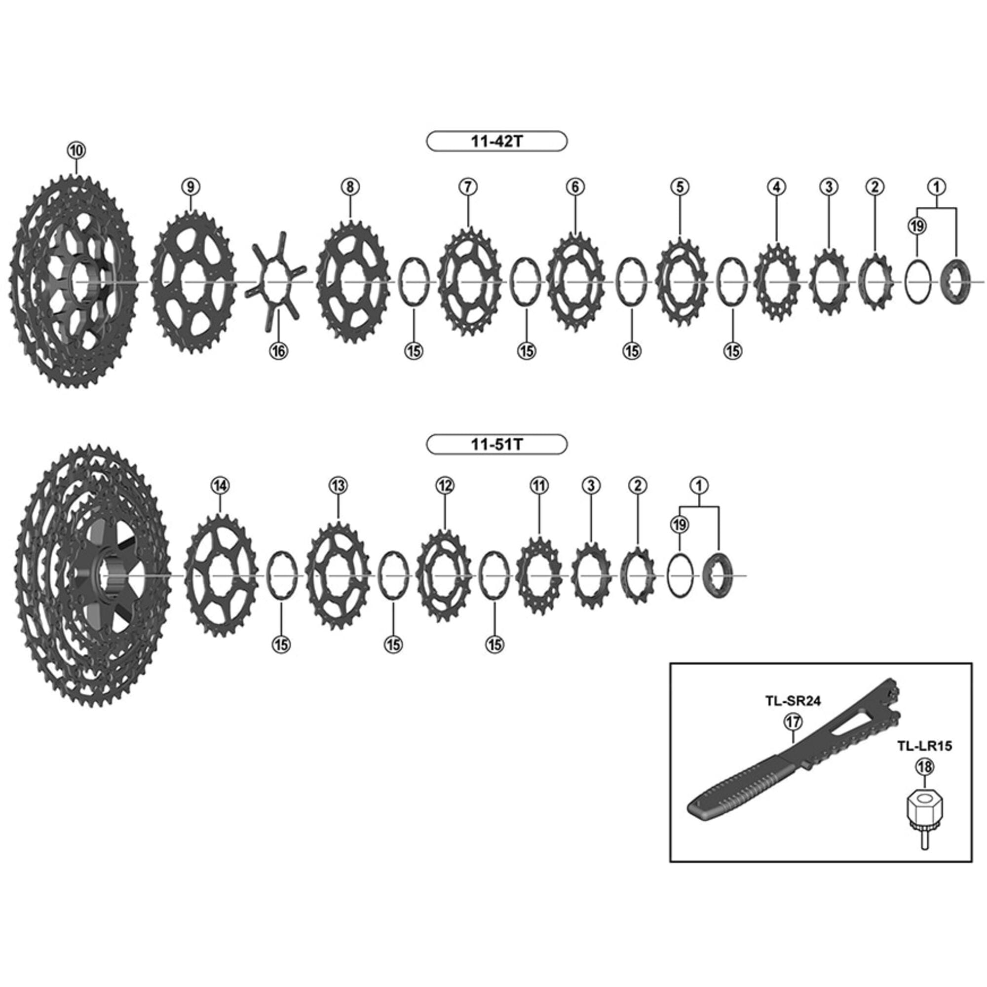 SPRE CSM8000 Sprocket Wheel 11T Silver one size
