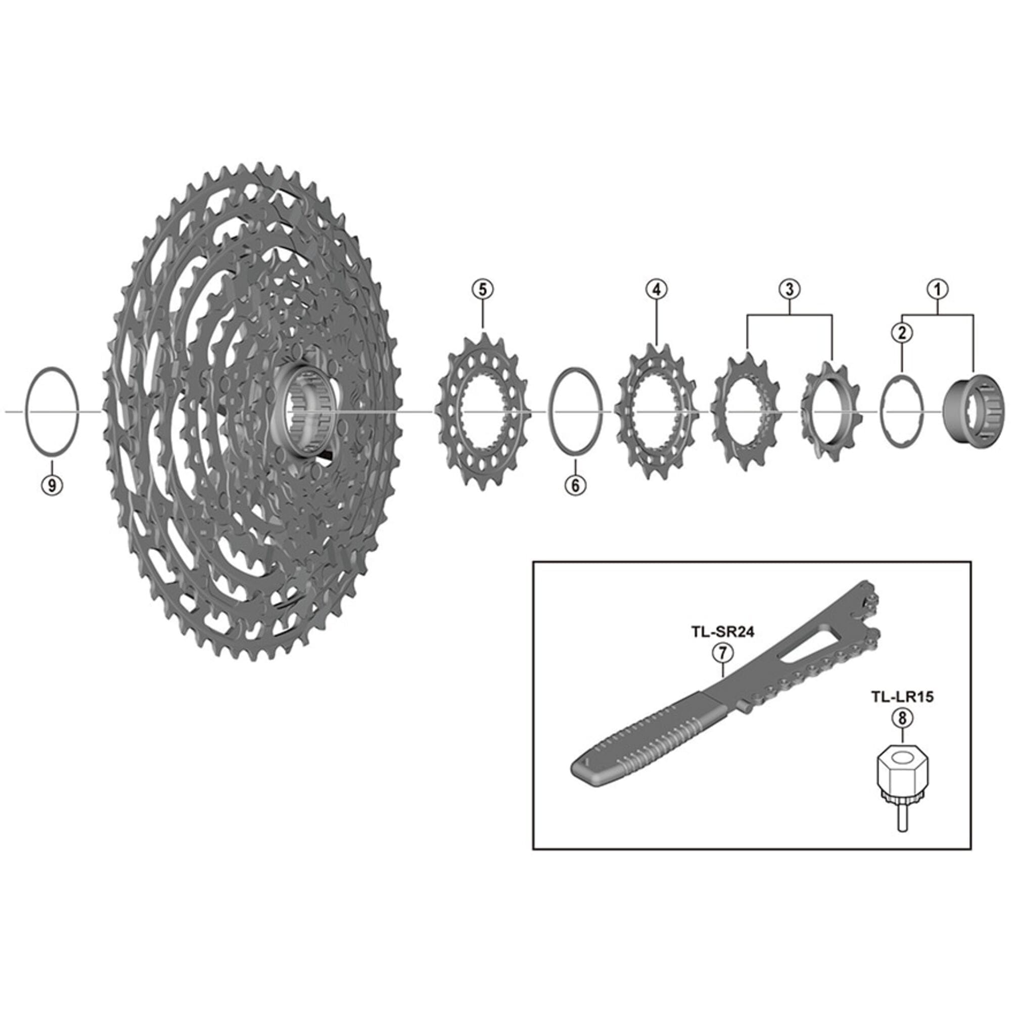 SPRE CSM9100 Sprocket Wheel 10T&12T Silver one size