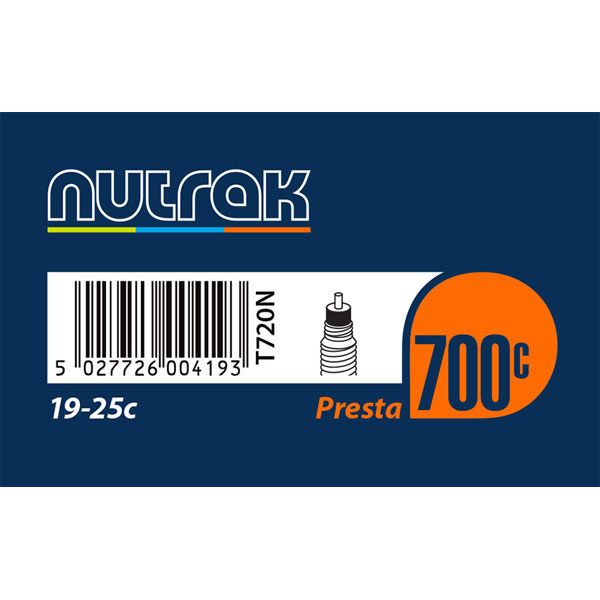 TUBE Nutrak 700x19-25c Prst Black 700 x 19-25c presta