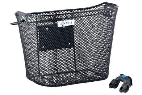 Adie Mesh Basket With QR Holder - Black