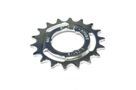 Sturmey Archer 18T Sprocket 1/8 Dished - Chrome