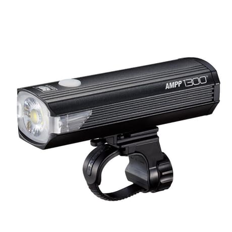 CatEye Ampp 1300 Front Bike Light: Black USB-C