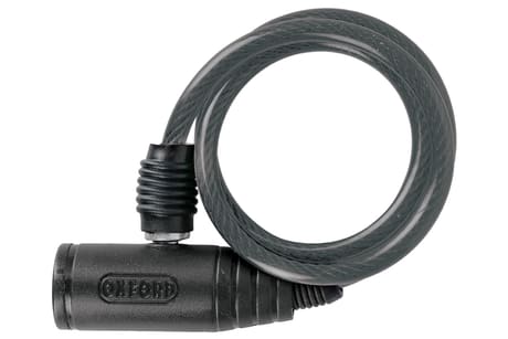 Oxford Bumper Cable Lock Smoke - 600mm x 6mm