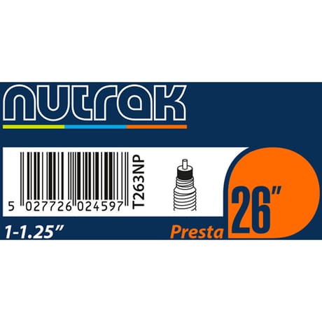 TUBE Nutrak 26 X 1-1.25 Prst Black 26 x 1.0 - 1.25 inches presta