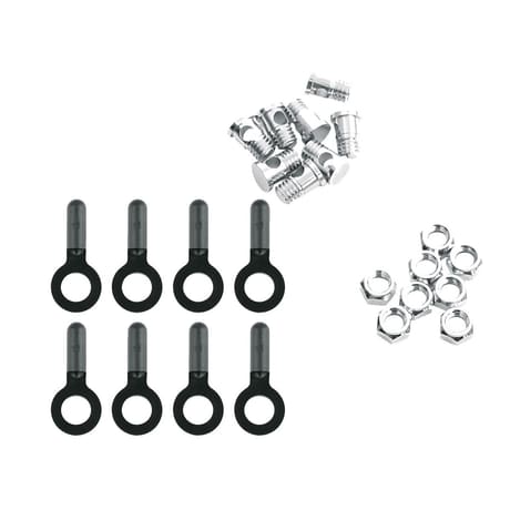SKS 8x BoltsNuts & Endcaps For Chromoplastics/Longboard/ Bluemels: size