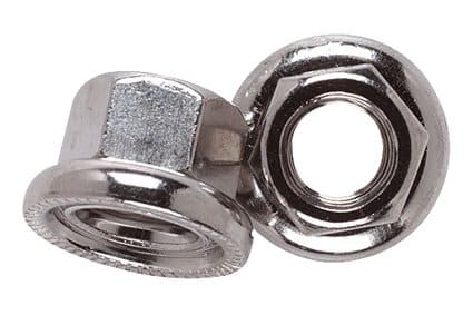 Flanged 9mm Wheel Nut with Revolving Washer