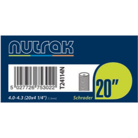TUBE Nutrak 20x4 1/4 Sch Black 20 x 4 1/4 inches schrader