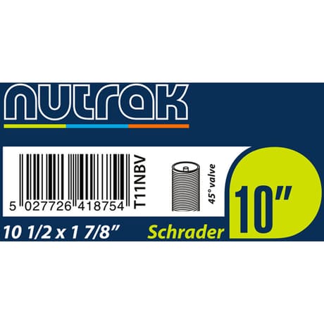 TUBE Nutrak 10 1/2 X 1 7/8 Sch 45 Valve Black 10 1/2 x 1 7/8 inches schrader 45