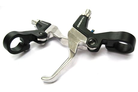Tektro Alloy V-Brake Levers - Black/Silver (Pair)
