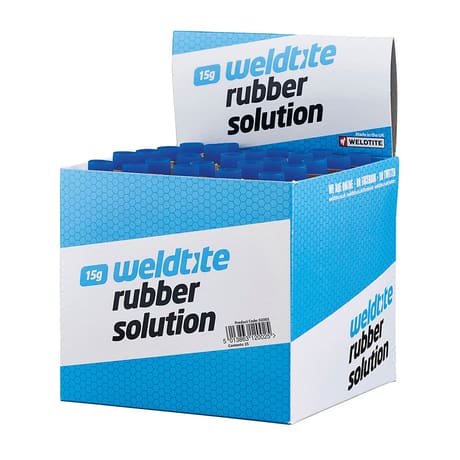 Weldtite Rubber Solution Tube (15g) 25 Pack