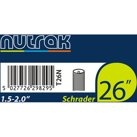TUBE Nutrak 26x1.5-2.0 Sch Black 26 x 1.5 - 2.0 inches schrader