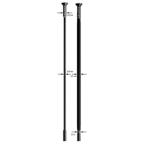 Sapim CX-Ray Straight Pull Uncut Spokes Black 270mm