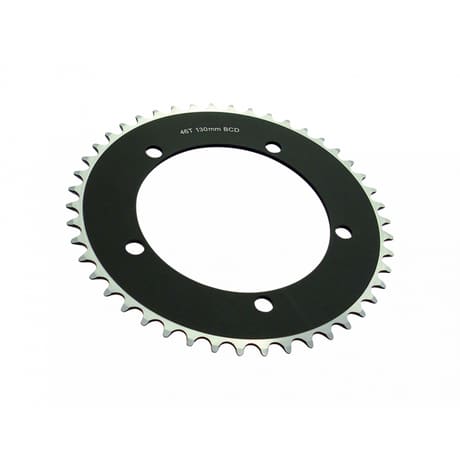 System-Ex Track Chainring Black/Silver 46t